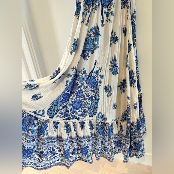Vintage Spell and the Gypsy Collective Hotel Paradiso Bluebird Maxi Gown Dress - Picture 11 of 17